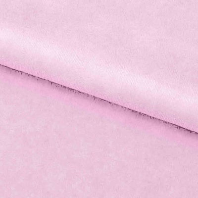 Велюр JS LIGHT 1, 220 гр/м2, шир.150 см, (3,3 м/кг), цвет бл.розовый - купить в Ульяновске. Цена 1 055.34 руб.
