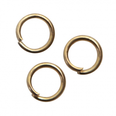Кольцо  соединительное для бижутерии 5 мм, цв.-золото - купить в Ульяновске. Цена: 0.44 руб.