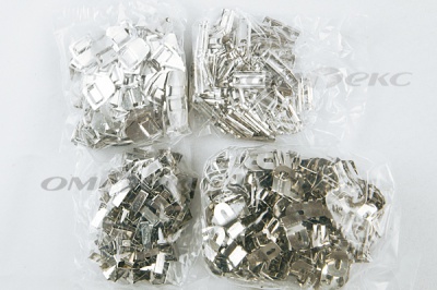 Крючки брючные 4 шипа "Стром" 144 шт. никель - купить в Ульяновске. Цена: 383.97 руб.