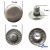 Кнопка металлическая "Альфа" с пружиной, 15 мм (уп. 720+/-20 шт), цвет никель - купить в Ульяновске. Цена: 1 466.73 руб.