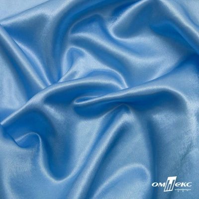 Поли креп-сатин 14-4121, 125 (+/-5) гр/м2, шир.150см, цвет голубой - купить в Ульяновске. Цена 155.57 руб.