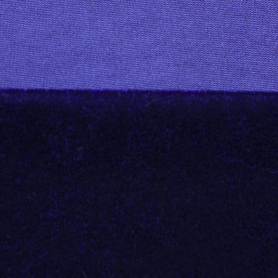 Бархат стрейч №14, 240 гр/м2, шир.160 см, (2,6 м/кг), цвет т.синий - купить в Ульяновске. Цена 740.88 руб.