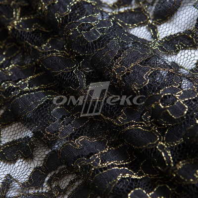 Кружевное полотно XD LACE 1-4, 80 гр/м2, шир.150см, цвет чёрный - купить в Ульяновске. Цена 245.94 руб.