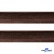 Кант атласный 074, шир. 12 мм (в упак. 65,8 м), цвет коричневый - купить в Ульяновске. Цена: 237.16 руб.