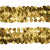 Тесьма с пайетками D16, шир. 30 мм/уп. 25+/-1 м, цвет золото - купить в Ульяновске. Цена: 1 087.39 руб.