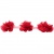 Тесьма плетеная "Рюш", упак. 9,14 м, цвет красный - купить в Ульяновске. Цена: 46.82 руб.