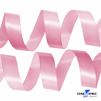 050-нежно-розовый Лента атласная упаковочная (В) 85+/-5гр/м2, шир.25 мм (1/2), 25+/-1 м - купить в Ульяновске. Цена: 53.96 руб.