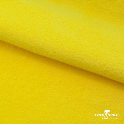Флис DTY 14-0760, 240 г/м2, шир. 150 см, цвет яркий желтый - купить в Ульяновске. Цена 640.46 руб.