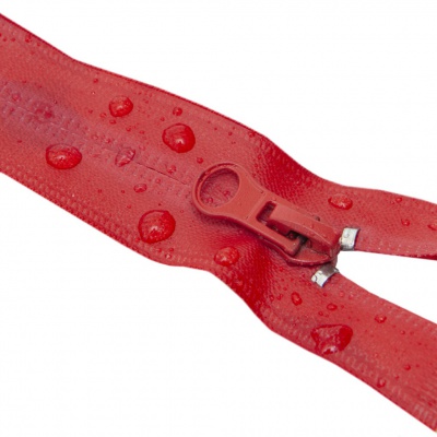Молния водонепроницаемая PVC Т-7, 20 см, неразъемная, цвет (820)-красный - купить в Ульяновске. Цена: 21.56 руб.