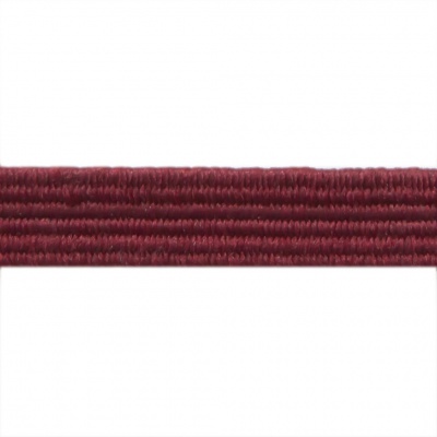 Резиновые нити с текстильным покрытием, шир. 6 мм ( упак.30 м/уп), цв.- 88-бордо - купить в Ульяновске. Цена: 155.22 руб.