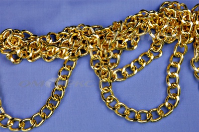 Цепь металл декоративная №11 (17*13) золото (10+/-1 м)  - купить в Ульяновске. Цена: 1 341.87 руб.