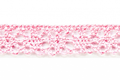 Тесьма кружевная 0621-1607, шир. 15 мм/уп. 20+/-1 м, цвет 096-розовый - купить в Ульяновске. Цена: 302.42 руб.