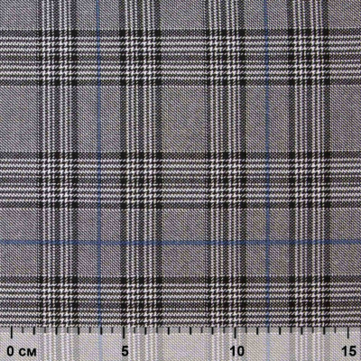 Ткань костюмная "Клер" 80% P, 16% R, 4% S, 200 г/м2, шир.150 см,#3 цв-серый/синий - купить в Ульяновске. Цена 412.02 руб.