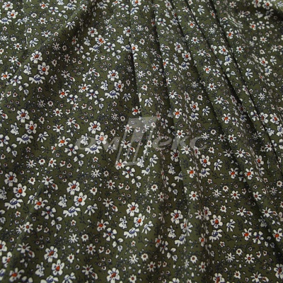 Плательная ткань "Фламенко" 11.2, 80 гр/м2, шир.150 см, принт растительный - купить в Ульяновске. Цена 259.21 руб.