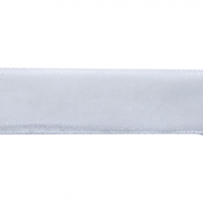 Лента бархатная нейлон, шир.12 мм, (упак. 45,7м), цв.01-белый - купить в Ульяновске. Цена: 462.28 руб.