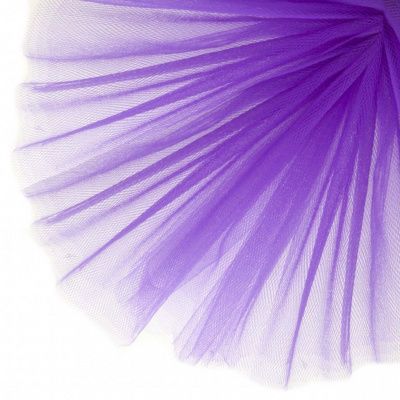 Фатин матовый 16-85, 12 гр/м2, шир.300см, цвет фиолетовый - купить в Ульяновске. Цена 96.31 руб.