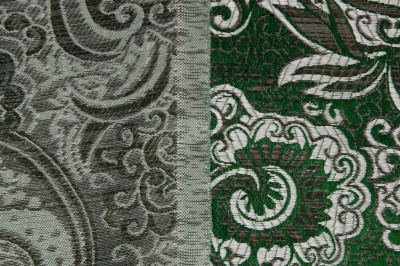 Ткань костюмная жаккард, 135 гр/м2, шир.150см, цвет зелёный№4 - купить в Ульяновске. Цена 441.94 руб.
