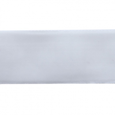 Лента бархатная нейлон, шир.25 мм, (упак. 45,7м), цв.01-белый - купить в Ульяновске. Цена: 981.09 руб.