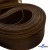 Регилиновая лента, шир.65мм, (уп.25 ярд), цв.- коричневый - купить в Ульяновске. Цена: 499.43 руб.