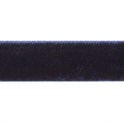 Лента бархатная нейлон, шир.12 мм, (упак. 45,7м), цв.180-т.синий - купить в Ульяновске. Цена: 411.60 руб.