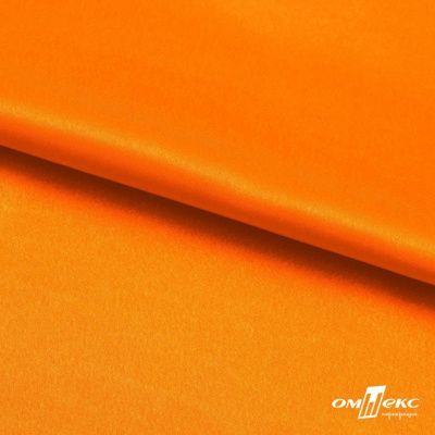 Поли креп-сатин 15-1263, 125 (+/-5) гр/м2, шир.150см, цвет оранжевый - купить в Ульяновске. Цена 155.57 руб.