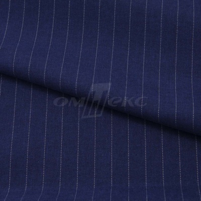 Костюмная ткань "Жаклин", 188 гр/м2, шир. 150 см, цвет тёмно-синий - купить в Ульяновске. Цена 430.84 руб.