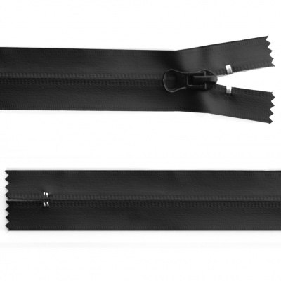 Молния водонепроницаемая PVC Т-7, 20 см, неразъемная, цвет чёрный - купить в Ульяновске. Цена: 21.56 руб.