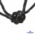 Шнурки #3-10, круглые с наполнителем 130 см, светоотражающие, цв.-чёрный - купить в Ульяновске. Цена: 75.38 руб.