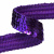 Тесьма с пайетками 12, шир. 20 мм/уп. 25+/-1 м, цвет фиолет - купить в Ульяновске. Цена: 778.19 руб.