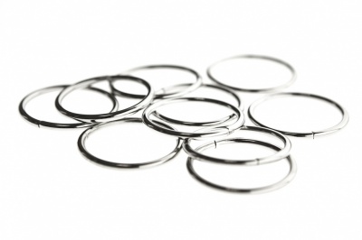 Кольцо металлическое №40 мм, цв.-никель - купить в Ульяновске. Цена: 4.45 руб.
