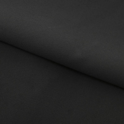 Костюмная ткань "Элис", 220 гр/м2, шир.150 см, цвет чёрный - купить в Ульяновске. Цена 308 руб.