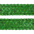 Тесьма с пайетками D4, шир. 35 мм/уп. 25+/-1 м, цвет зелёный - купить в Ульяновске. Цена: 1 308.30 руб.