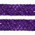 Тесьма с пайетками 12, шир. 35 мм/уп. 25+/-1 м, цвет фиолет - купить в Ульяновске. Цена: 1 308.30 руб.