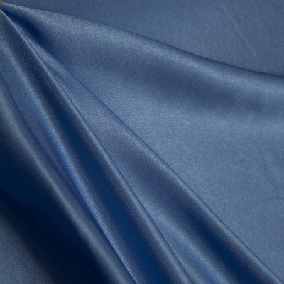 Поли креп-сатин 16-4132, 125 (+/-5) гр/м2, шир.150см, цвет голубой - купить в Ульяновске. Цена 157.15 руб.