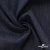 Ткань костюмная "Джинс" с начесом, 320 г/м2, 80% хлопок 20%полиэстер, шир. 160 см, т.синий - купить в Ульяновске. Цена 492.24 руб.