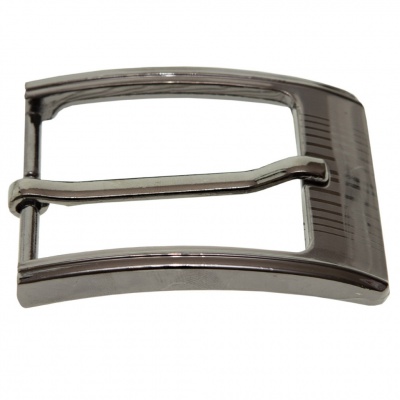 Пряжка металлическая для мужского ремня SC035#7 (шир.ремня 40 мм), цв.-тем.никель - купить в Ульяновске. Цена: 43.93 руб.