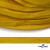 Шнур плетеный (плоский) d-12 мм, (уп.90+/-1м), 100% полиэстер, цв.269 - жёлтый - купить в Ульяновске. Цена: 8.62 руб.