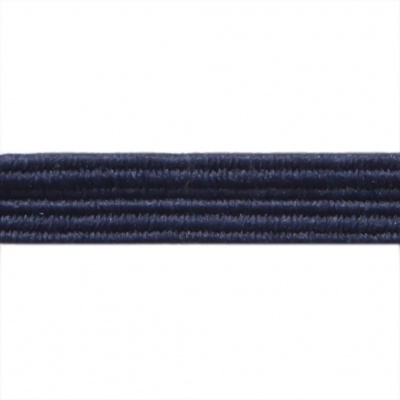 Резиновые нити с текстильным покрытием, шир. 6 мм ( упак.30 м/уп), цв.- 117-т.синий - купить в Ульяновске. Цена: 152.05 руб.