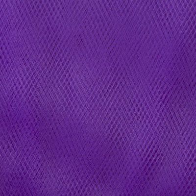 Фатин матовый 16-85, 12 гр/м2, шир.300см, цвет фиолетовый - купить в Ульяновске. Цена 96.31 руб.