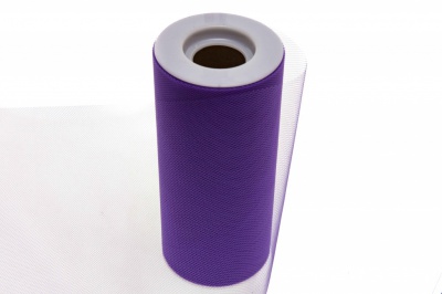 Фатин в шпульках 16-85, 10 гр/м2, шир. 15 см (в нам. 25+/-1 м), цвет фиолетовый - купить в Ульяновске. Цена: 100.69 руб.