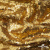 Трикотажное полотно, Сетка с пайетками,188 гр/м2, шир.140 см, цв.-тем.золото (#51) - купить в Ульяновске. Цена 505.15 руб.