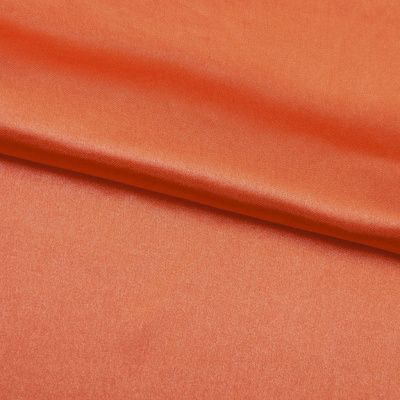 Поли креп-сатин 18-1445, 120 гр/м2, шир.150см, цвет оранжевый - купить в Ульяновске. Цена 155.57 руб.