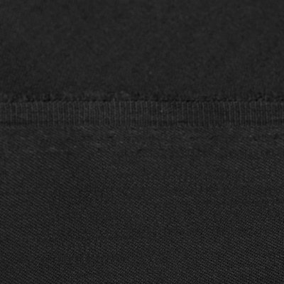 Костюмная ткань с вискозой "Рошель", 250 гр/м2, шир.150см, цвет чёрный - купить в Ульяновске. Цена 438.12 руб.
