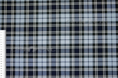 Ткань костюмная клетка Т7274 2004, 220 гр/м2, шир.150см, цвет т.синий/гол/бел - купить в Ульяновске. Цена 
