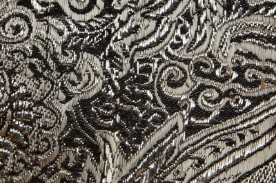 Ткань костюмная жаккард №11, 140 гр/м2, шир.150см, цвет тем.серебро - купить в Ульяновске. Цена 383.29 руб.