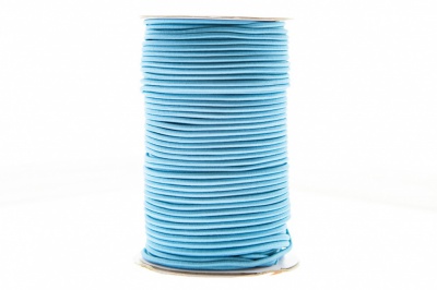 0370-1301-Шнур эластичный 3 мм, (уп.100+/-1м), цв.168 - голубой - купить в Ульяновске. Цена: 459.62 руб.