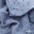 Ткань Муслин принт, 100% хлопок, 125 гр/м2, шир. 140 см, #2308 цв. 69 серо-голубой с цветком - купить в Ульяновске. Цена 413.11 руб.