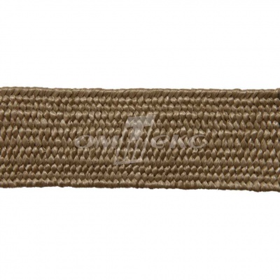 Тесьма отделочная полипропиленовая плетеная эластичная #2, шир. 40мм, цв.- соломенный - купить в Ульяновске. Цена: 50.99 руб.