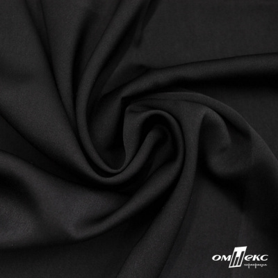 Ткань плательная Габриэль 100% полиэстер,140 (+/-10) гр/м2, шир. 150 см, цв. черный BLACK - купить в Ульяновске. Цена 248.37 руб.