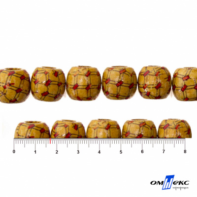 0189-Бусины деревянные "ОмТекс", 17 мм, упак.50+/-3шт - купить в Ульяновске. Цена: 83.66 руб.
